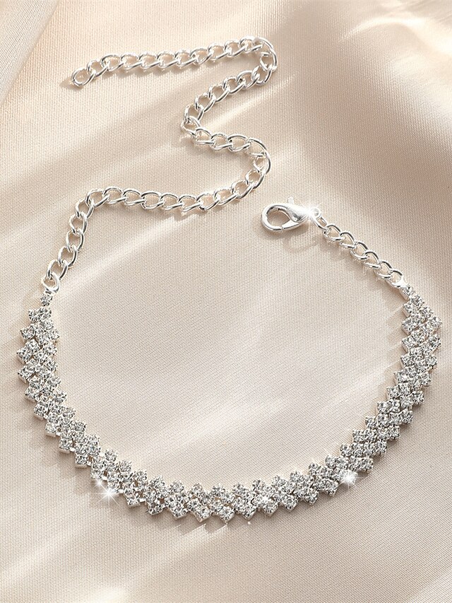 Ankle Bracelet Vintage Fashion Simple Women's Body Jewelry For Holiday Date Alloy Silver 1 PC